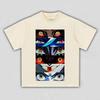 Unisex Demon Slayer Upper Rank Demons Eyes Collage Anime Graphic T-Shirt, Cool Comic Art Print Casual Streetwear T-shirts
