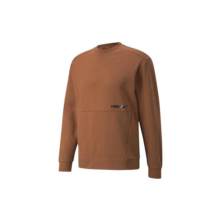 PUMA Winterized Crew Logo  Tan  Men s 846545-17 S