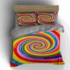Bunte spiralförmige Wirbel Bettwäsche Bettbezug-Sets Bettbezüge Kissenbezüge Geschenke (1 * Bettbezug 2 * Kissenbezüge, ohne Bettdecke)