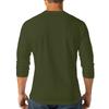 Men's Casual and Fashionable Printed Round-neck Three-quarter Sleeve Top T-shirt
