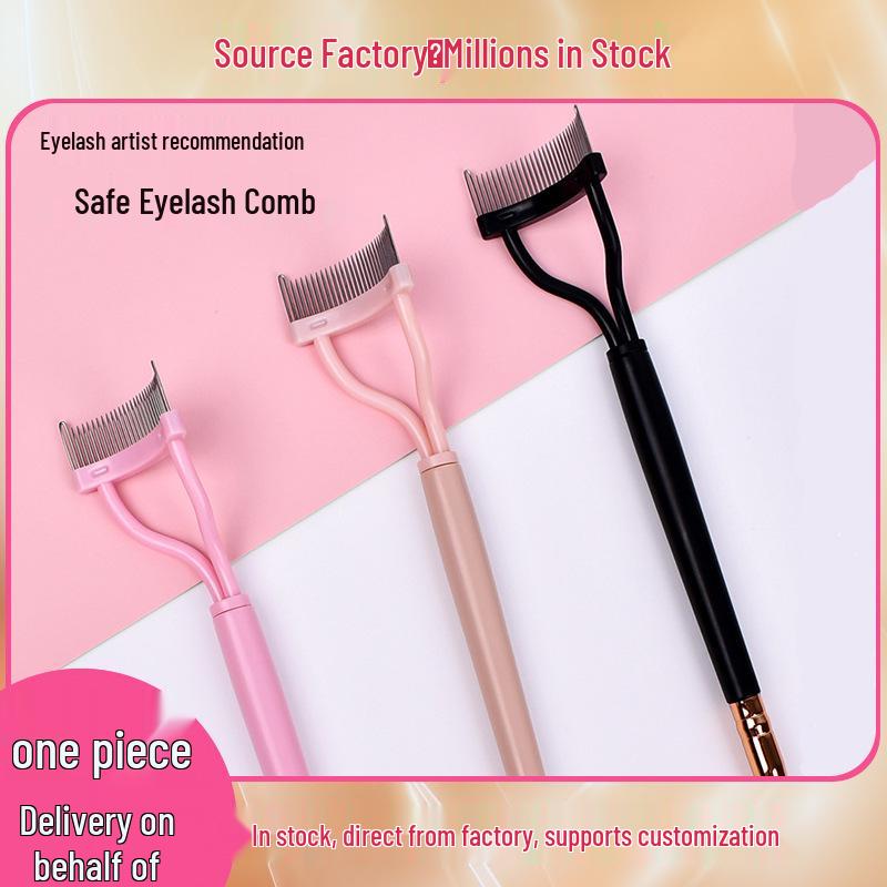 Foldable Semi-Arc Steel Needle Eyelash Comb