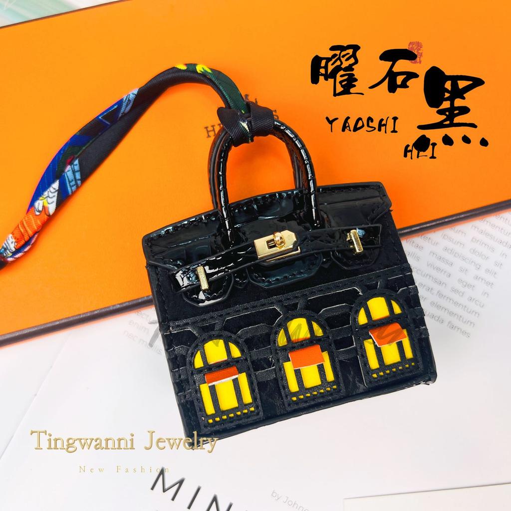 Neuer modischer Mini-Kleinhäuser-Taschenanhänger kleine Tasche süßer Taschenanhänger Mund roter Umschlag Kopfhörertasche Autoschlüsselanhänger