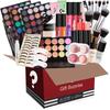 POPFEEL Kit de Maquillage Tout-en-Un Coffret Cadeau avec Palette d'Ombres à Paupières Fond de Teint Gloss à Lèvres Blush Pinceaux Eye-liner et Plus de Cadeaux Beauté