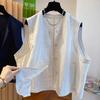 Kamizelka damska Wszechstronna Bez rękawów Podszewka Casual Retro Luźna Bez rękawów Marynarka Kamizelka Top