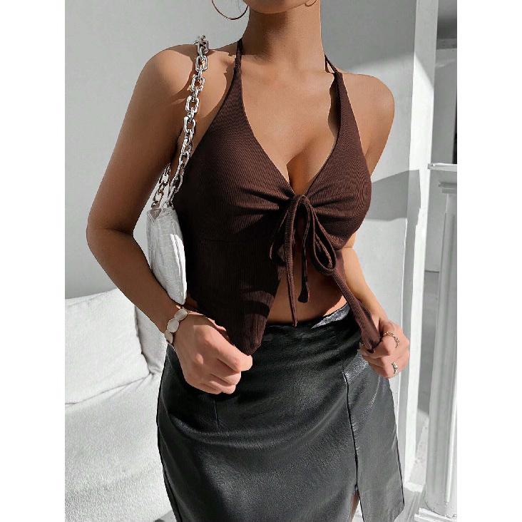 New Summer Casual Temperament Slim Fit Sexy Vest T-Shirt Sleeveless Suspender Versatile Top Strapless Women