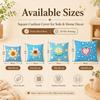2D Flat Printed Cute Fruit Apple Strawberry Starry Blue Pillow Cover Soft Peach Skin Throw Cushion Case Living Room Bed Decor