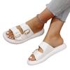 Niche high-end thick-soled cool slippers women's summer wear 2025 new versatile beach shoes