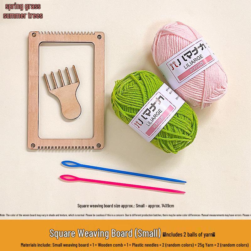 Children s DIY Wooden Weaving Loom & Yarn Knitting Kit