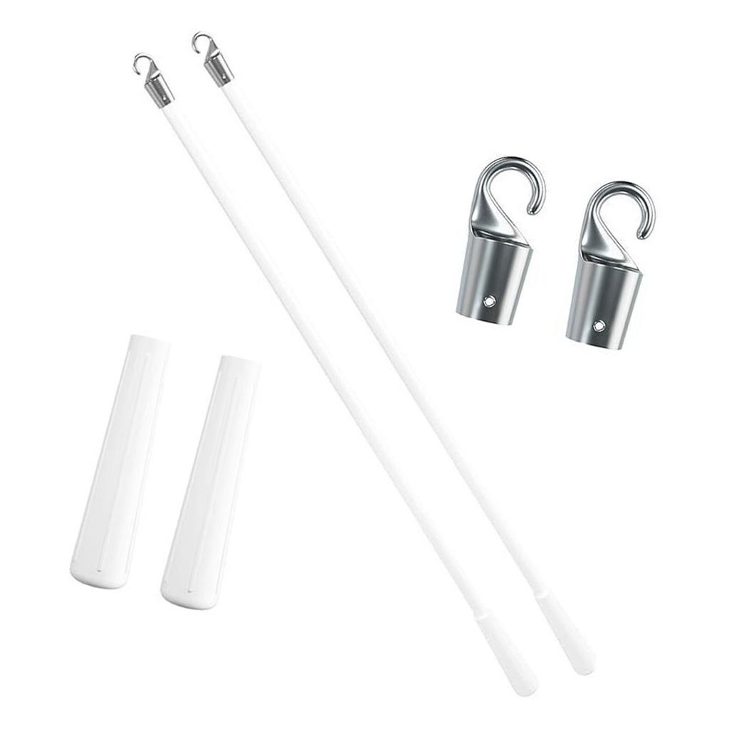 Upgrades Fiberglass Vertical Blind Tilt Wand Adjustable Tilt Rod with Hook & Grip for Window Blinds Replacement Parts
