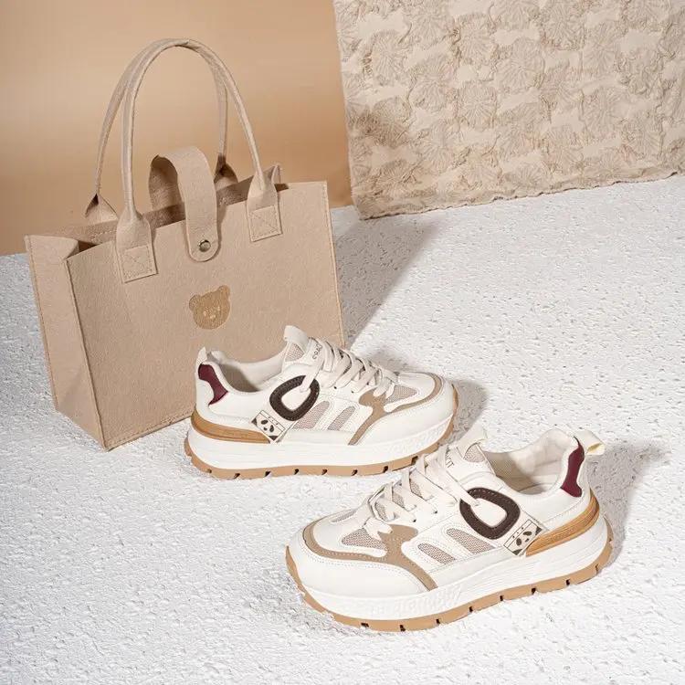 

Мода 2024 Новые кроссовки на платформе Дышащие Прочные Модные Повседневные Спортивные Туфли Женские Уличные Беговые Прогулки Zapatillas De Mujer 38