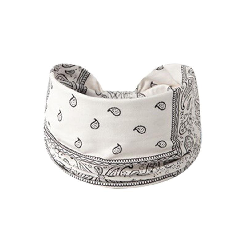 Kaschublume Geknotetes Breitkrempiges Stirnband Yoga Sport Kopf Stretch Baumwollstirnband Stirnband Damen Kopfbedeckung Haarschmuck