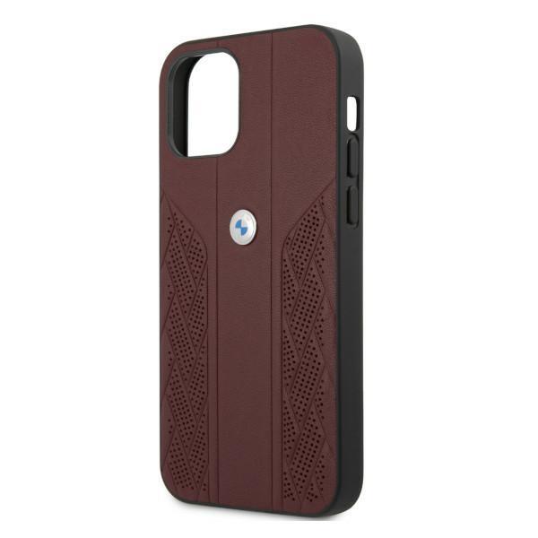 Bmw Case Bmhcp12Mrsppr Iphone 12/12 Pro6,1 Red Hardcase Leather Curve Perforate