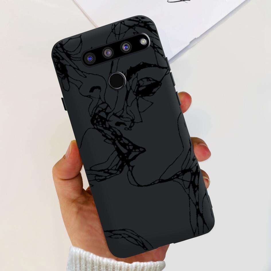 For LG V35 ThinQ Case Cover For LG V40 V50 V50S ThinQ Shockproof Silicone Cases Fashion Flower Soft Funda For LGV50 ThinQ Bumper