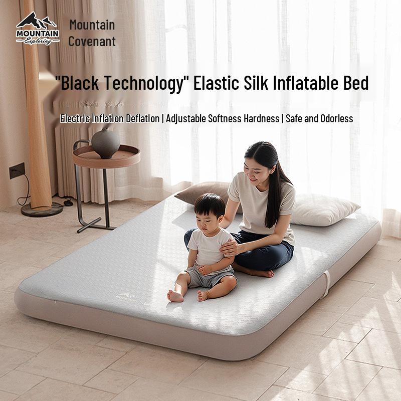 Mountain Inflatable Camping Mattress – Automatic Airbed for Outdoor & Home Use