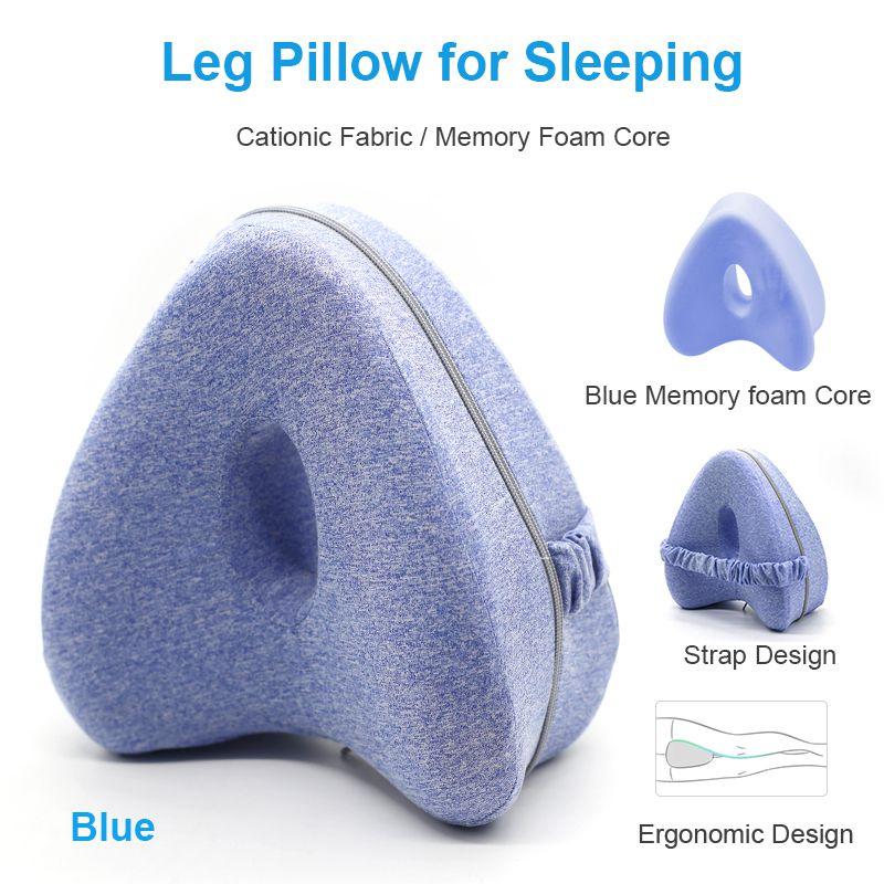 Highdensity Memory Foam Orthopedic Pillow For Leg Positioning And Hip Pain Alleviation