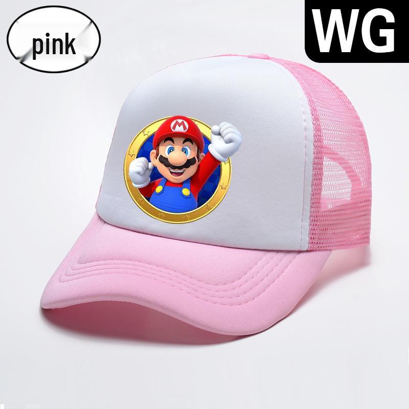 Children's Cartoon Mesh Baseball Cap - Sun Protection, Adjustable, One Size, Four Seasons