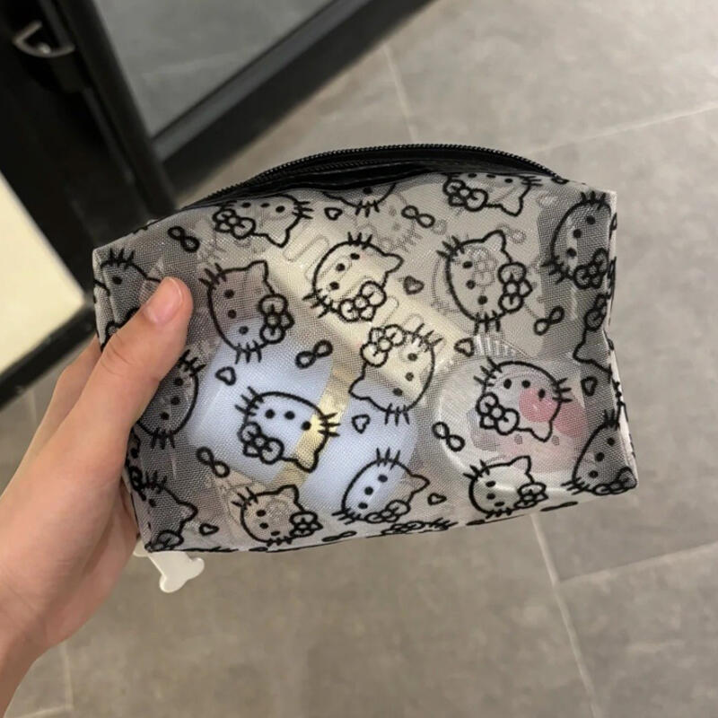 Мини-сетчатый квадратный прозрачный кошелек Демона transparency