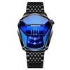 Men's Trendy Motorcycle Concept Watch with Black Technology