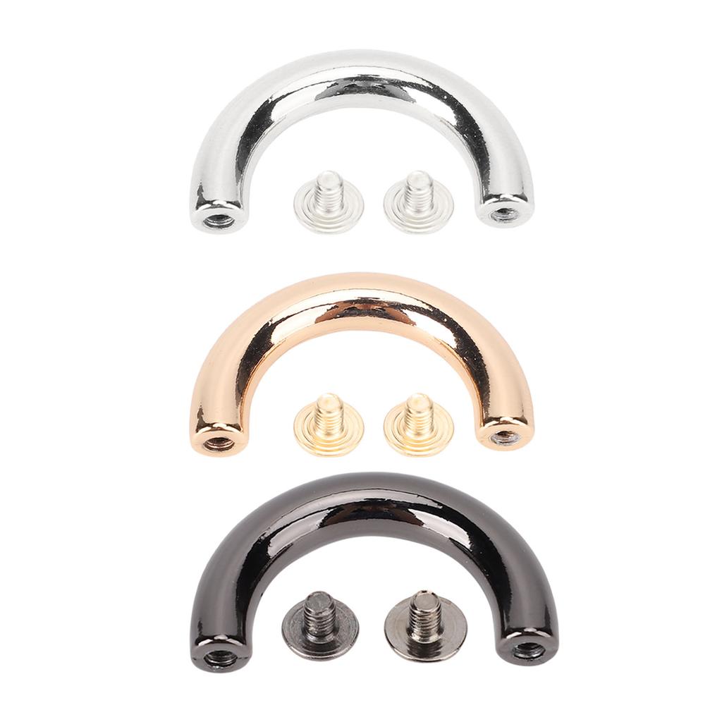 20 Set U-Ringe Metallbogenbrücke Tasche Handtasche Aufhängungsverschluss Kette Riemenverbinder Schnallen Leder