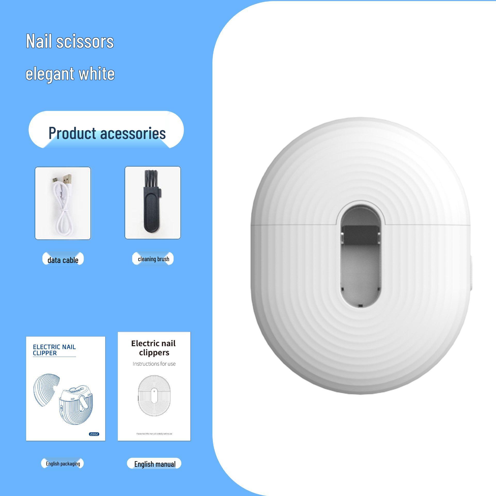 

Новый автоматический электрический триммер для ногтей: Безопасная детская пилка и кусачки для ногтей белый