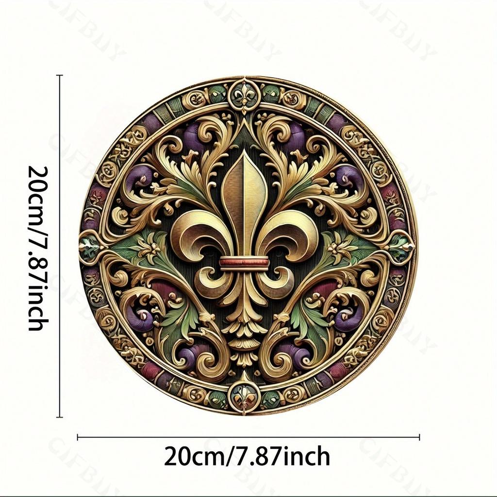 Vintage Mardi Gras Metal Wall Sign Home Bar Cafe Decor Gift
