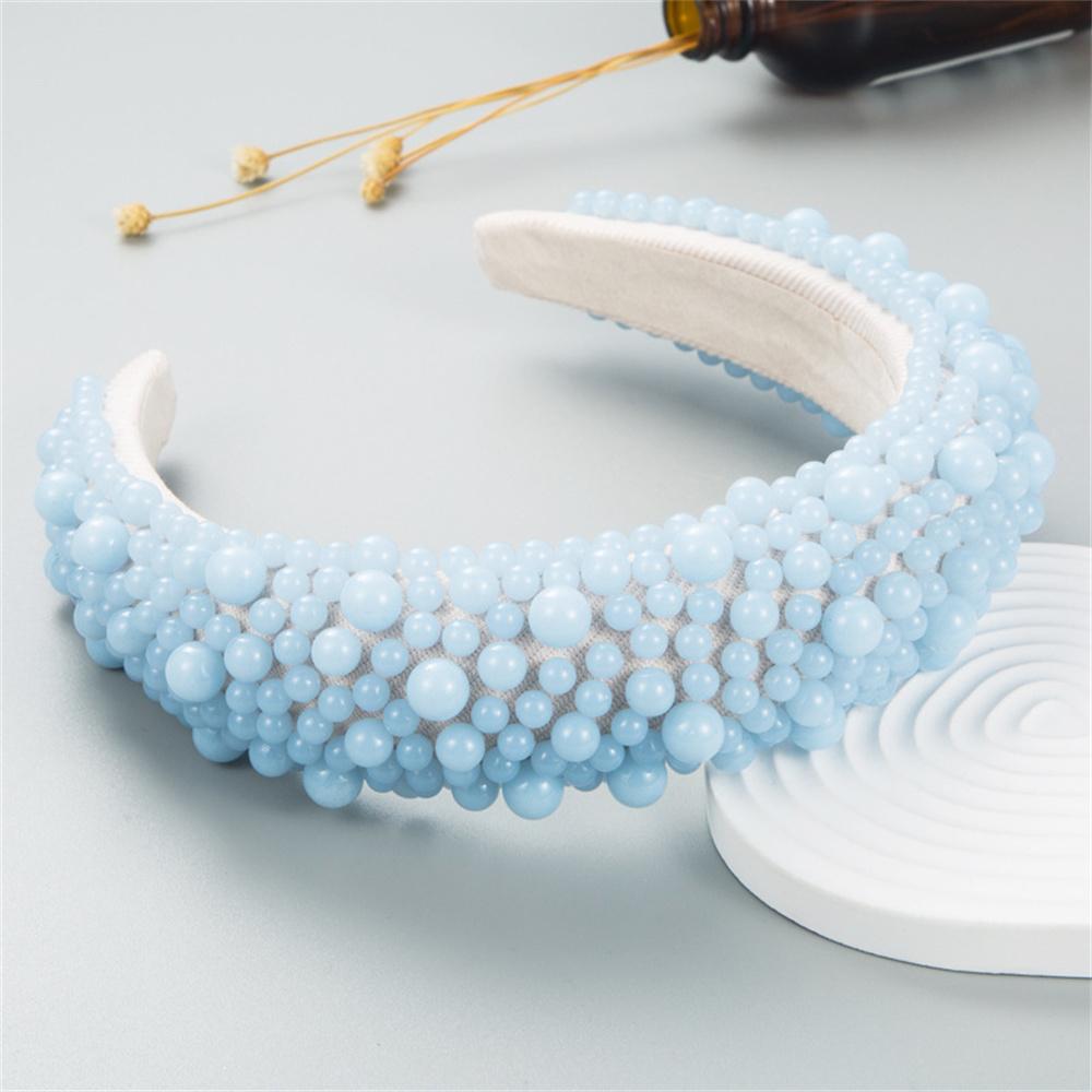 Solid Pearl Wide Headbands For Women Girls Headwear Fashion Cute Face Hairbands Female Hair bands Head Hoop Hair Accessories