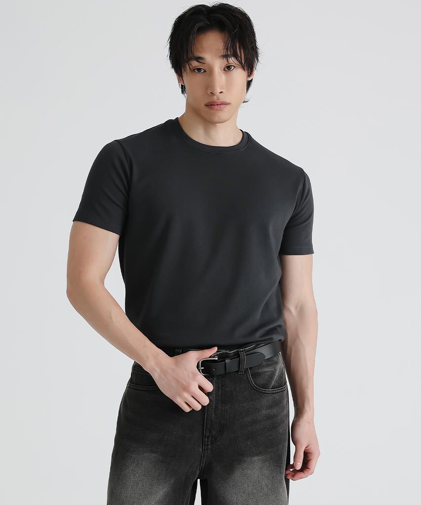Moldeun [2Pack] Classic Muscle Fit Plain T-Shirt (Type A)