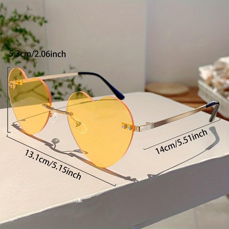 New Love Glasses Frameless Cut Edge Sunglasses Women Gradient Sunscreen UV400 Gafas De Sol Fashion Eyewear