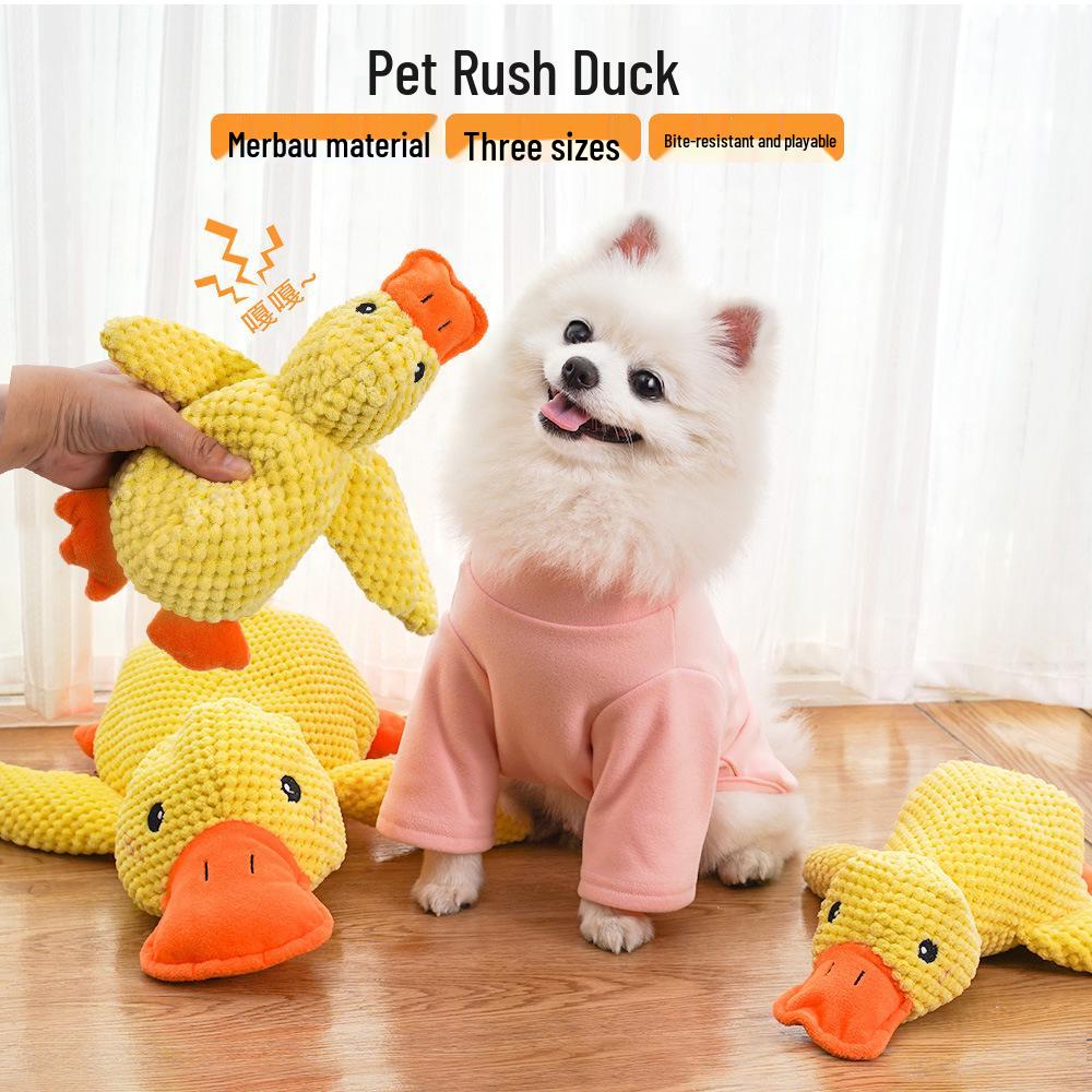 Boredom-Relief Plush Dog Toy: Sound-Making, Teething-Resistant, for Puppies & Large Dogs