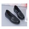 Summer New Imitation Leather Shoes, Comfortable and Non Slip Sandals, Women's Soft Leather Hollow Breathable Hole Shoes, Soft Soled Shoes