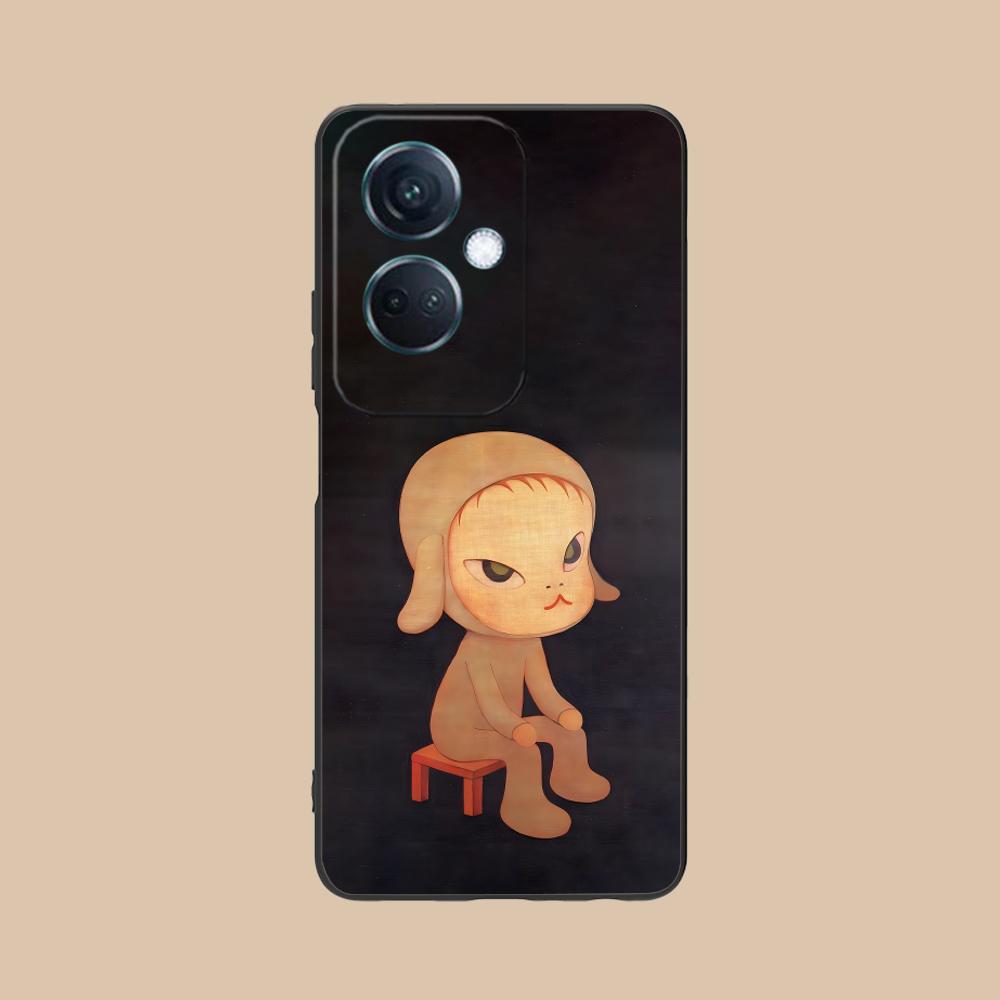 

Anime Yoshitomo Nara Phone Case for OPPO Reno 14 13 12 11 10 9 8 7 6 5 F T Pro 5G Colorful Printing Cover Cover Luxury Pretty OPPO Reno5 5G