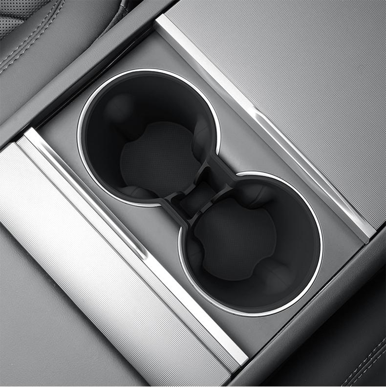 For Tesla Model Y 2025 Juniper /Model 3 2025 2025 Central Control Cup Holder Silicone Cup Limiter Car Interior Accessories