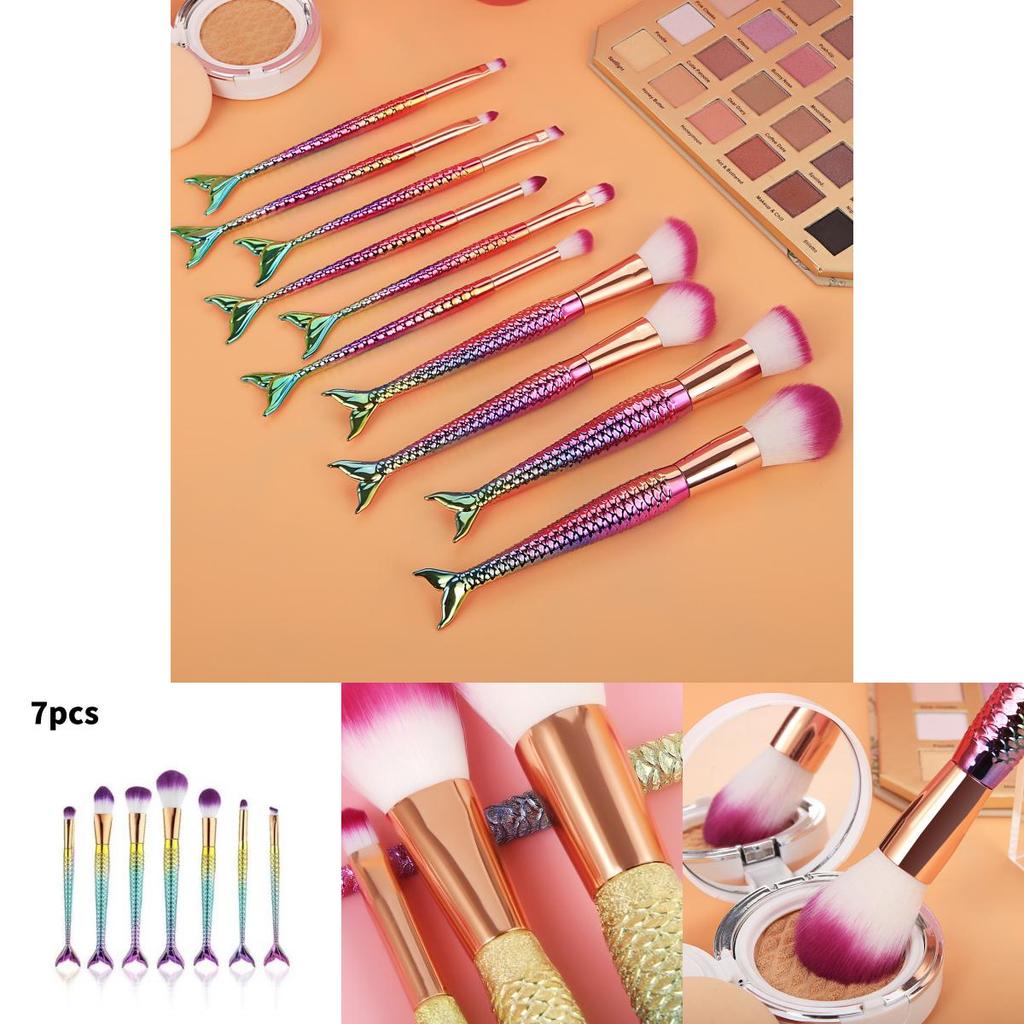 Makeup Brush Set With Nylon Bristles For Eyeshadow And Powder Application Perfect For Beauty Enthusiasts