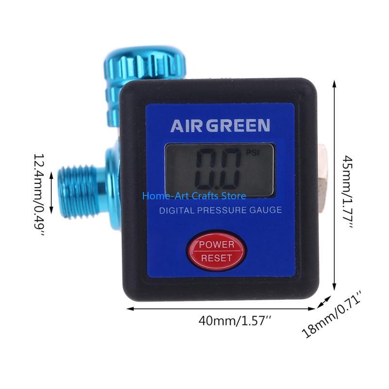 Y3NA Spray-Gun Pressure Regulating Gauge LCD Digital Display Air Pressure Meter Spray-Gun Air Pressure Gauge Spray-Gun