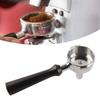 58mm Portafilter Stainless Steel Coffee Tea Portafilter Holder Single Spout Brewing Coffee Filter Wooden Handle Coffee Accessories
