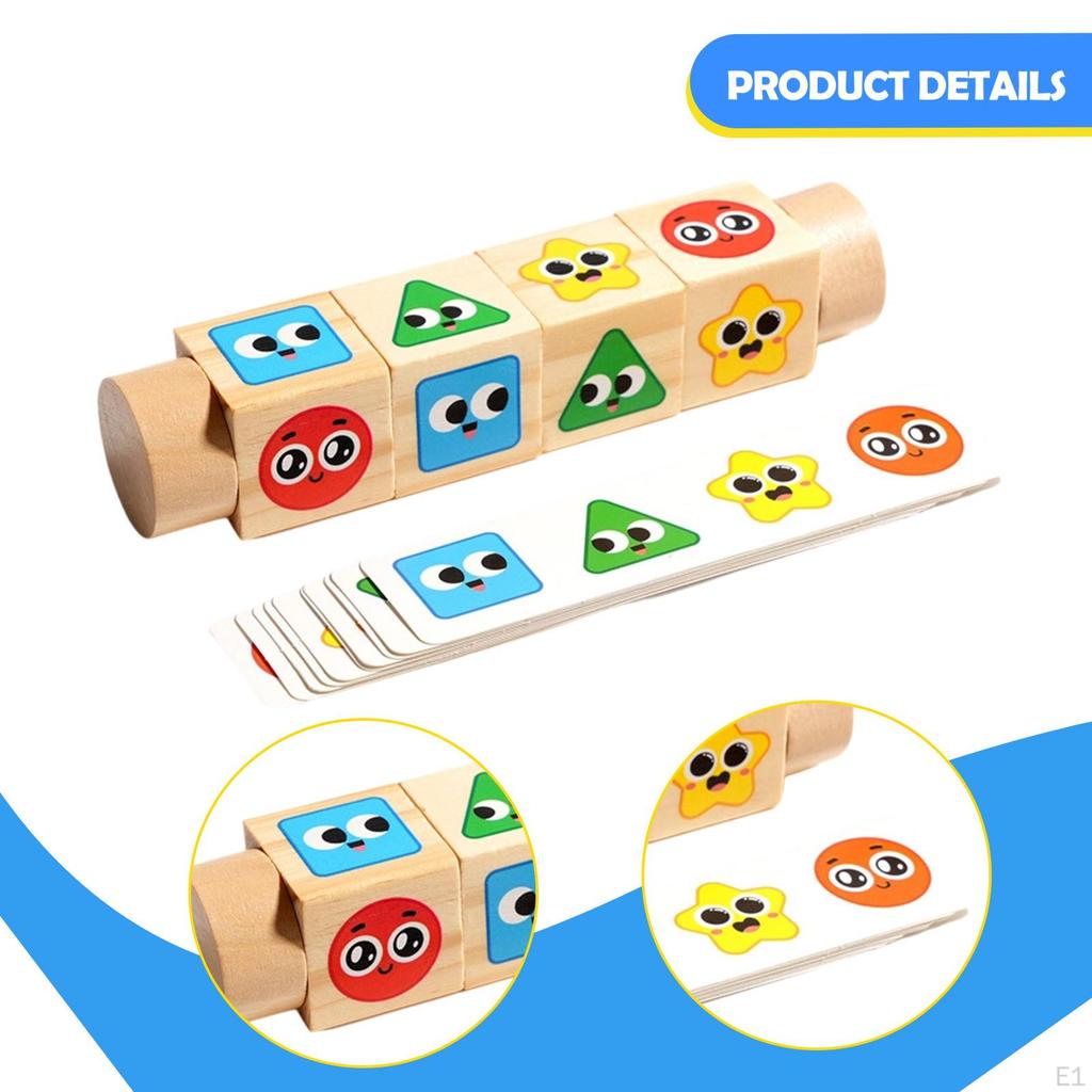 Block Puzzle Board Game, Compact Wooden Early Learning Educational Toy for Kindergarten Kids.