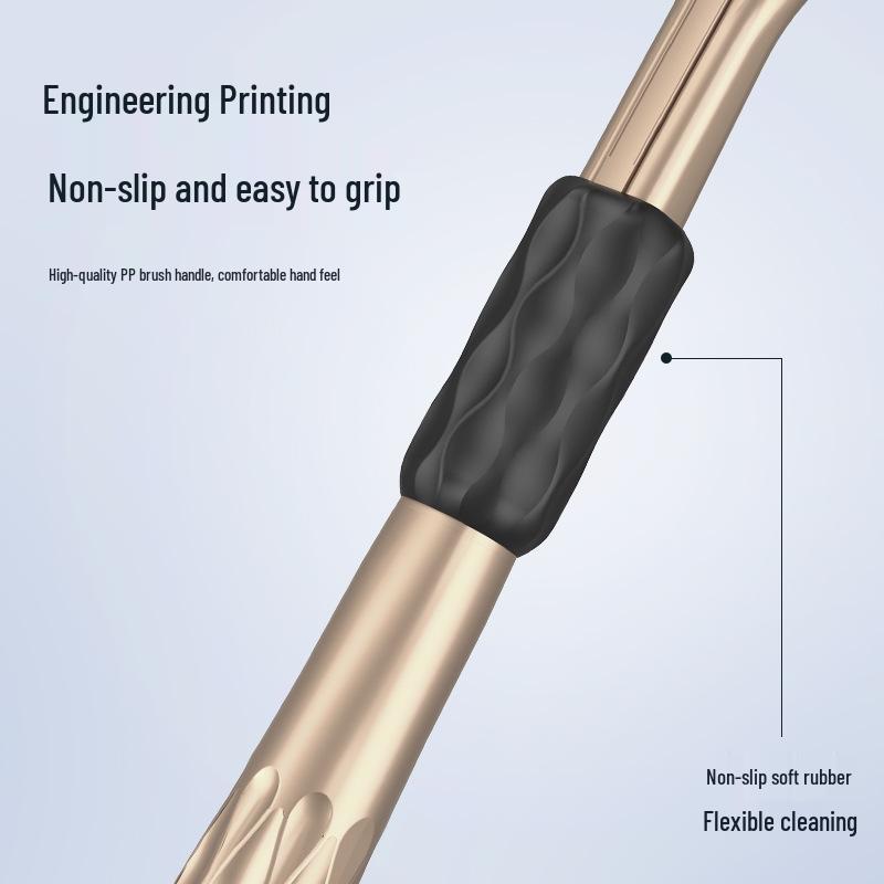 Three-Sided 3D Adult Toothbrush with Soft Bristles and Tongue Scraper