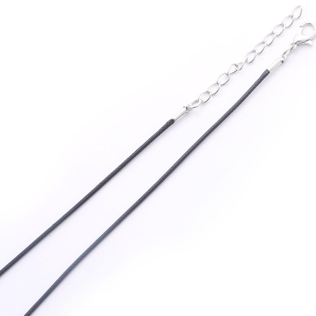 10Pcs Handmade Braided Rope Necklaces & Pendant Findings Lobster Clasp String Cord 1.5mm/2mm