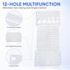2pcs Multifunctional Design Yarn Gauge Tool Acrylic Material Spinning Control Card  For Spinners