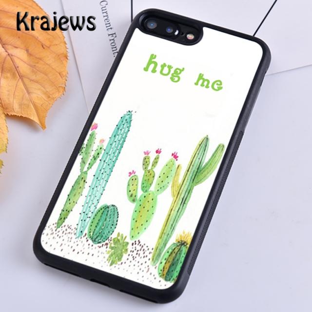 Krajews Hug Cactus Summer For iPhone 17 Air 16 Phone Case Cover 15 14 plus 12 13 pro max coque Shell Fundas