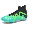 Football Shoes Men's AG Long Nails Artificial Turf Flat Bottom Broken Nails High Top Socks Mouth Outdoor Sports Football Shoes Men