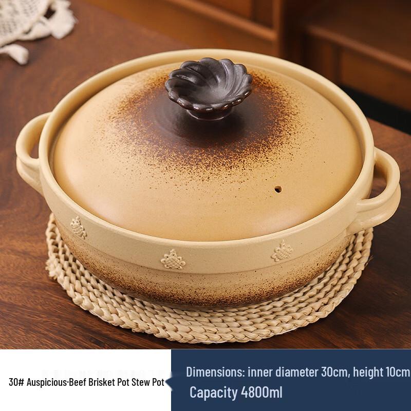 

ZISIZ Ceramic Gas Stove Casserole Pot