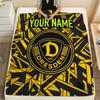 Custom Name,SG Dynamo Dresden Printed Flannel Blanket, soft throw for bedroom sofa, washable, Christmas present, great gift.