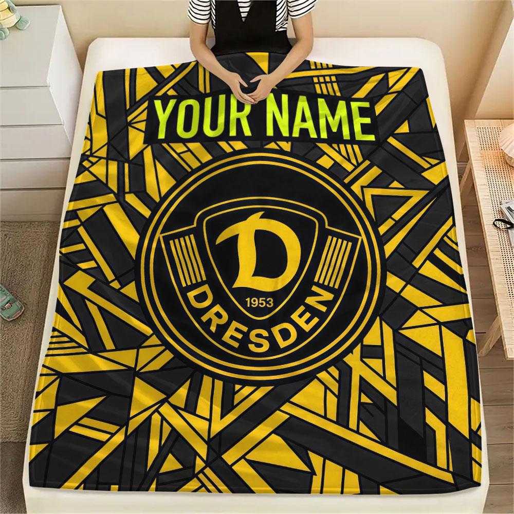 Custom Name,SG Dynamo Dresden Printed Flannel Blanket, soft throw for bedroom sofa, washable, Christmas present, great gift.