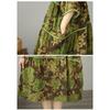 DIMANAF New 2026 Women Plus Size Summer Long Dress Sundress Loose Oversize Maxi Lady Floral Cotton Dress