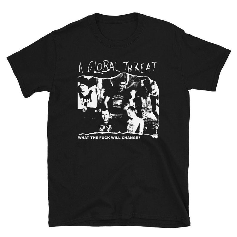

230 Gsm 100% Cotton A Global Threat What The F*** Will Change Shirt XXS чёрный