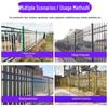 Outdoor Wrought Iron Assembled Fence with Electrostatic Spraying Finish for Schools and Communities