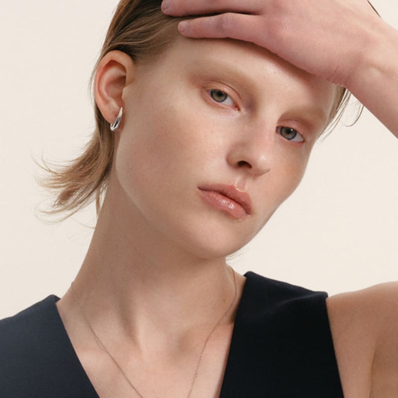 LUNNE Silver 925 Arc Ear Cuff #LSE98