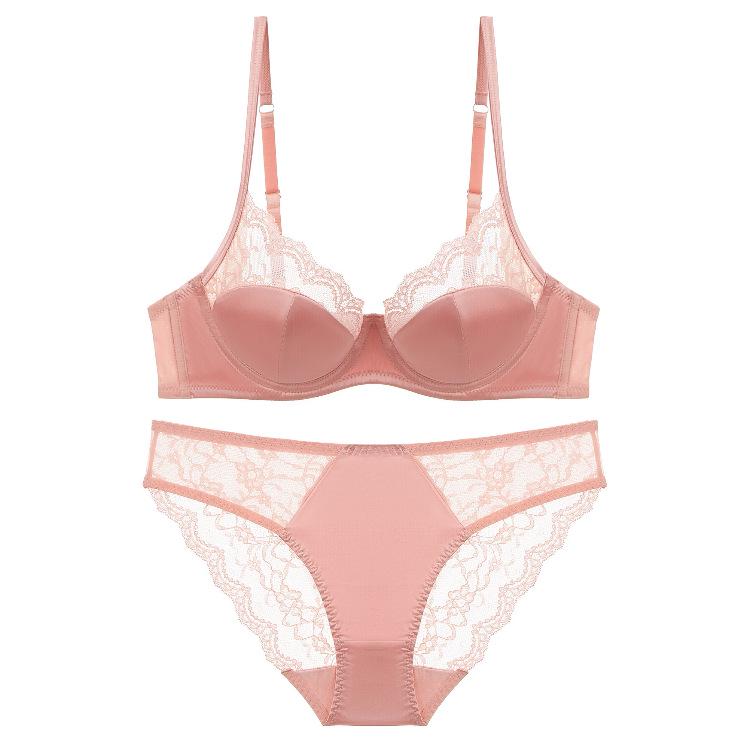 French Lace Push-Up Bra & Panty Set - Sexy, Thin, and Chic
