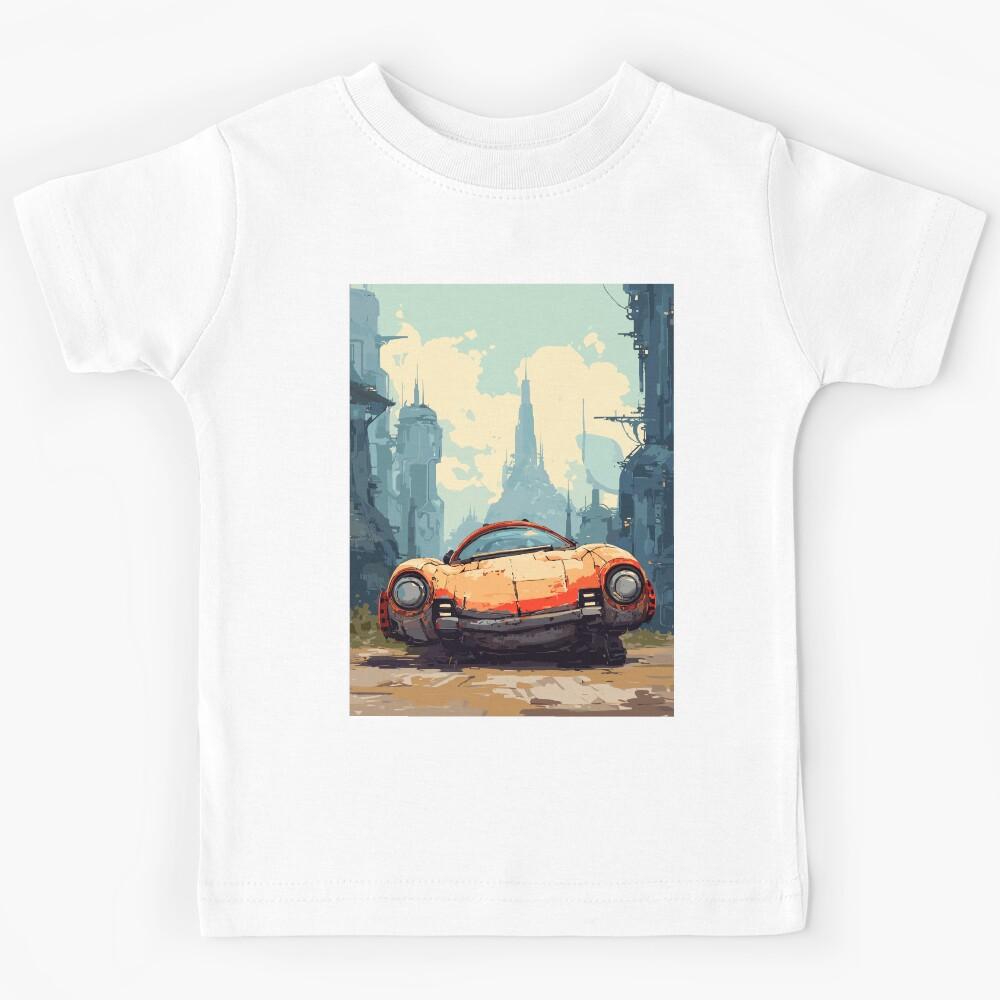 Skyline Courier - Retrofuturistic Vehicle Kids T-Shirt 140